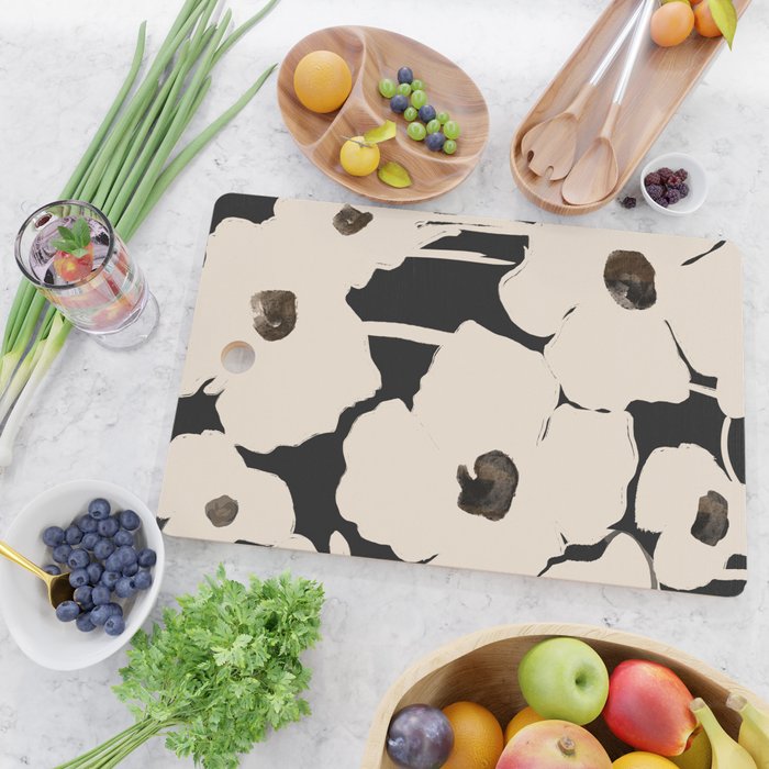Abstract Flowers Cutting Board Gallery Image 2