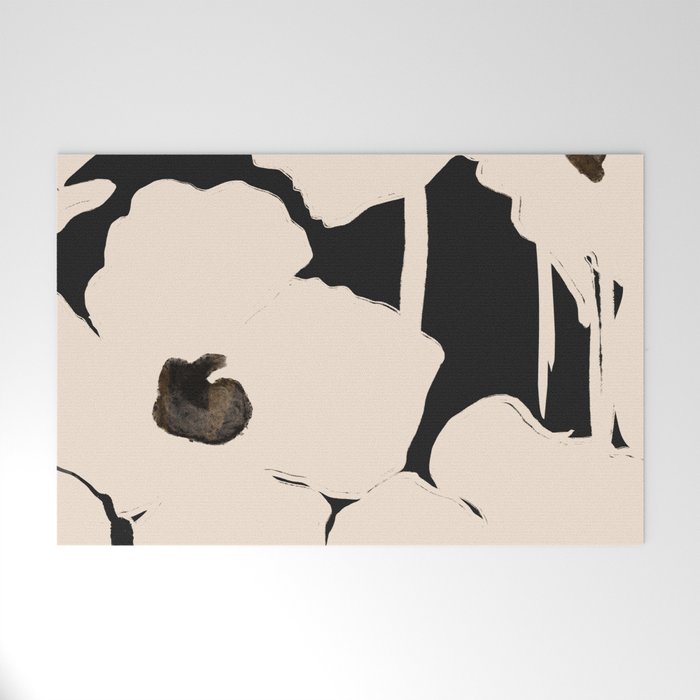 Abstract Flowers Welcome Mat Gallery Image 1