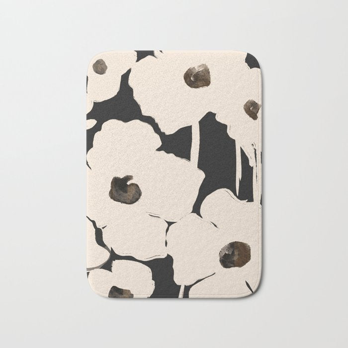 Abstract Flowers Bath Mat Gallery Image 1