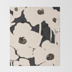 Abstract Flowers Throw Blanket Gallery Image 2