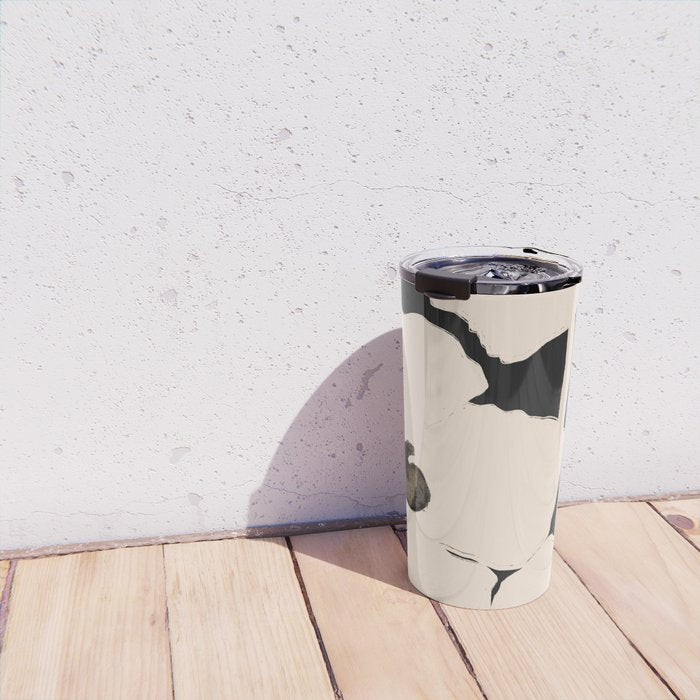 Abstract Flowers Travel Mug Gallery Image 4