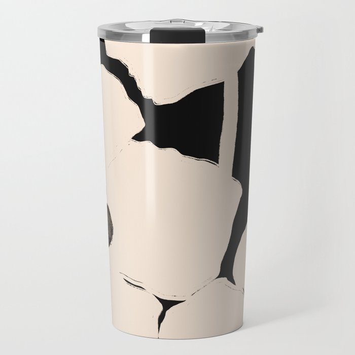 Abstract Flowers Travel Mug Gallery Image 1