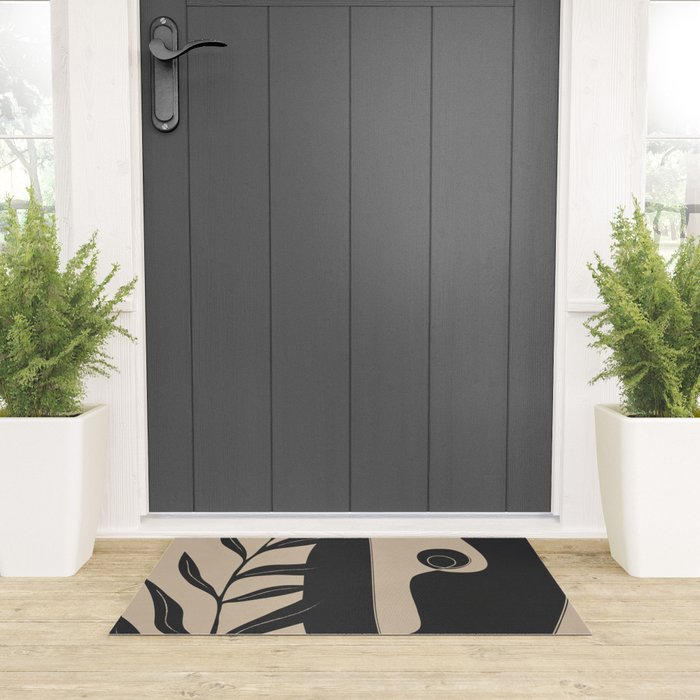 Abstract Mask Welcome Mat Gallery Image 3