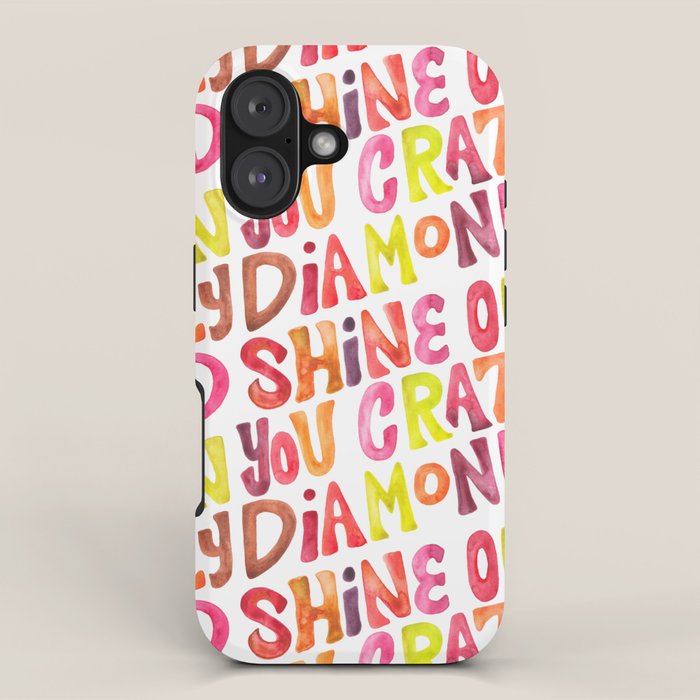 Shine On You Crazy Diamond - Rainbow Palette iPhone Case Gallery Image 1