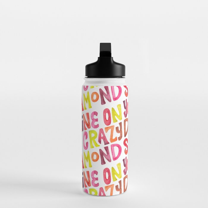 Shine On You Crazy Diamond - Rainbow Palette Water Bottle Gallery Image 3