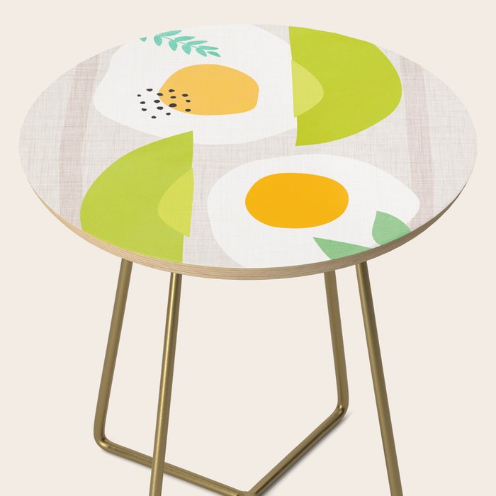 Minimal Avocado and Eggs Side Table Gallery Image 2