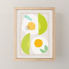 Minimal Avocado and Eggs Mini Art Print Gallery Image 1
