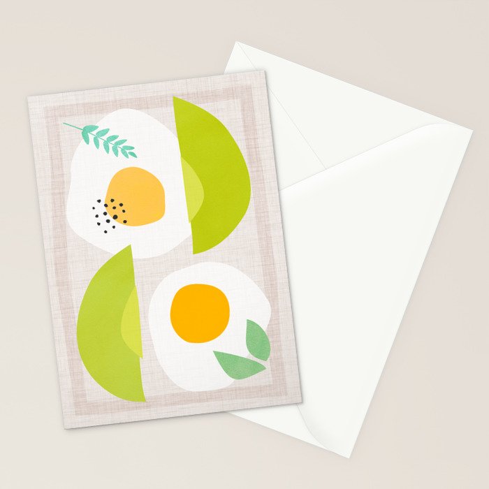 Minimal Avocado and Eggs Stationery Card Gallery Image 2