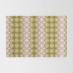 Nuanced echoing circles tell a story in a painterly way with soft muted hues Rug Gallery Image 2