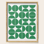 Mid Century Modern Geometric 04 Green Serving Tray Gallery Image 1