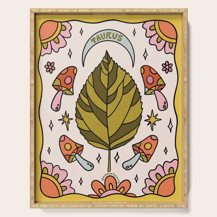 Taurus Leaf Serving Tray Gallery Image 1