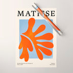 Red Coral Leaf: Matisse Paper Cutouts II Wrapping Paper Gallery Image 1
