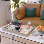 Red Coral Leaf: Matisse Paper Cutouts II Serving Tray Gallery Image 2