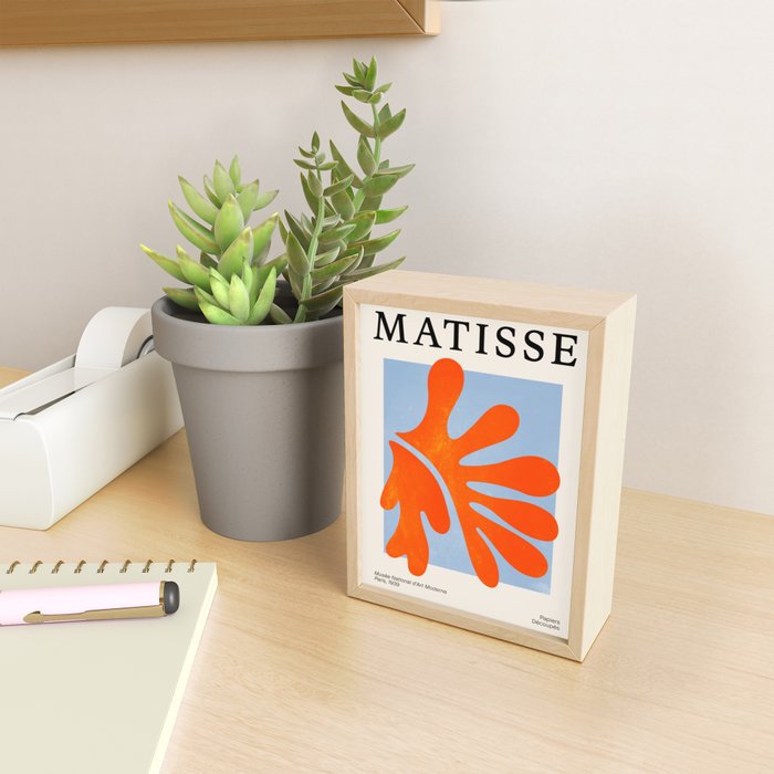 Red Coral Leaf: Matisse Paper Cutouts II Mini Art Print Gallery Image 2