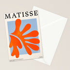 Red Coral Leaf: Matisse Paper Cutouts II Stationery Card Gallery Image 2