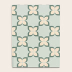 Flower check blue green Notebook Gallery Image 4