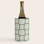 Flower check blue green Wine Chiller Gallery Image 1