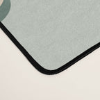 Flower check blue green Desk Mat Gallery Image 4