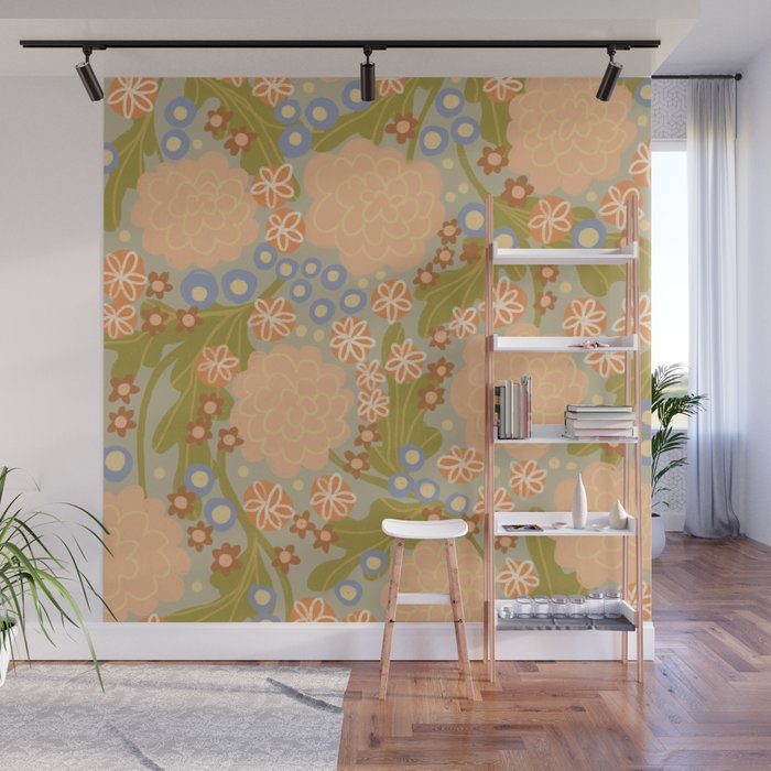 Asters Wall Mural Gallery Image 1