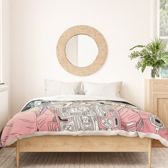 Life is Invading My Space Duvet Cover Gallery Image 3