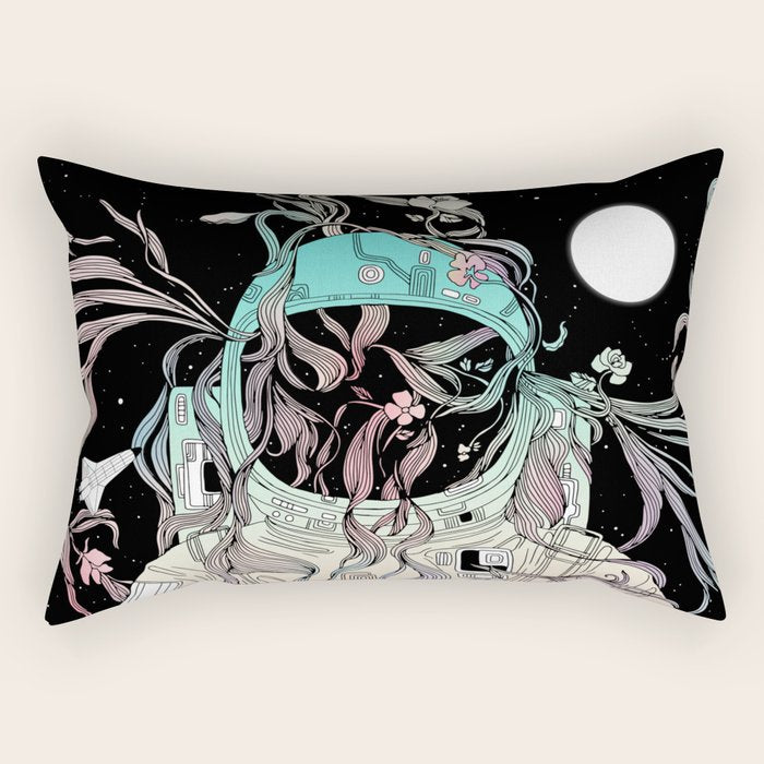 Life is Invading My Space Rectangular Pillow Gallery Image 2