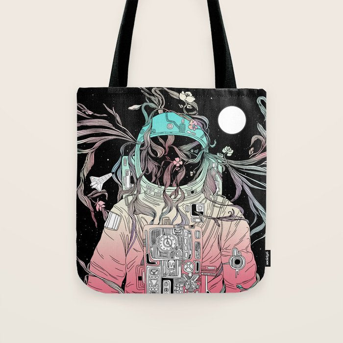 Life is Invading My Space Tote Bag Gallery Image 1
