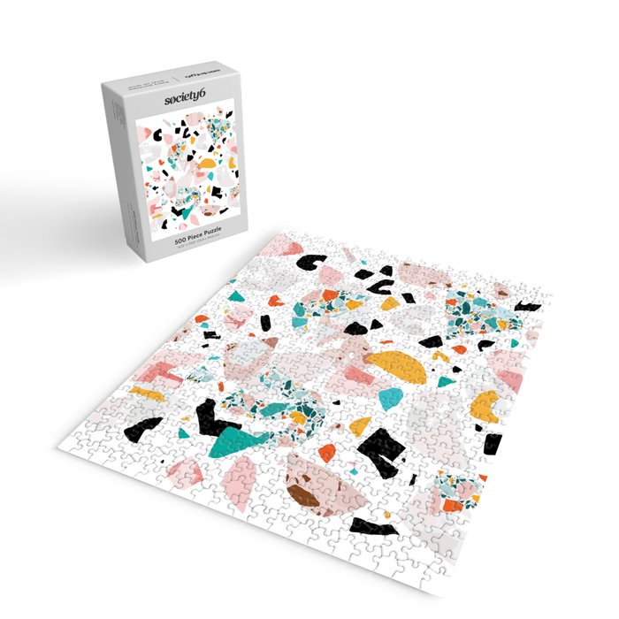 Mixed Mess I. / Collage, Terrazzo, Colorful Jigsaw Puzzle Gallery Image 2