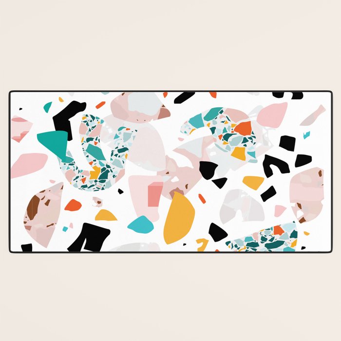 Mixed Mess I. / Collage, Terrazzo, Colorful Desk Mat Gallery Image 3