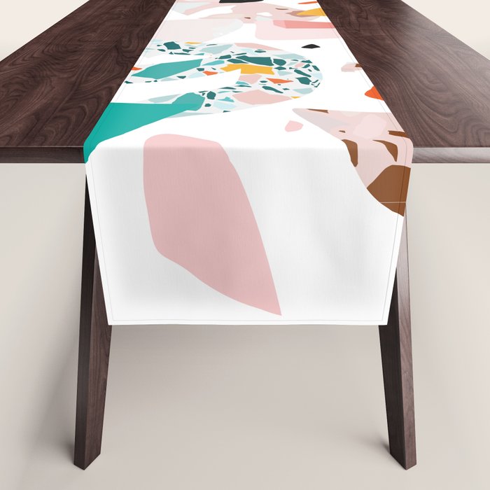 Mixed Mess I. / Collage, Terrazzo, Colorful Table Runner Gallery Image 1