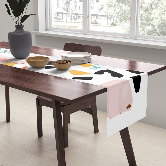 Mixed Mess I. / Collage, Terrazzo, Colorful Table Runner Gallery Image 2