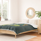 Moonlight Flower Frogs and Mushroom Duvet Cover Gallery Image 2