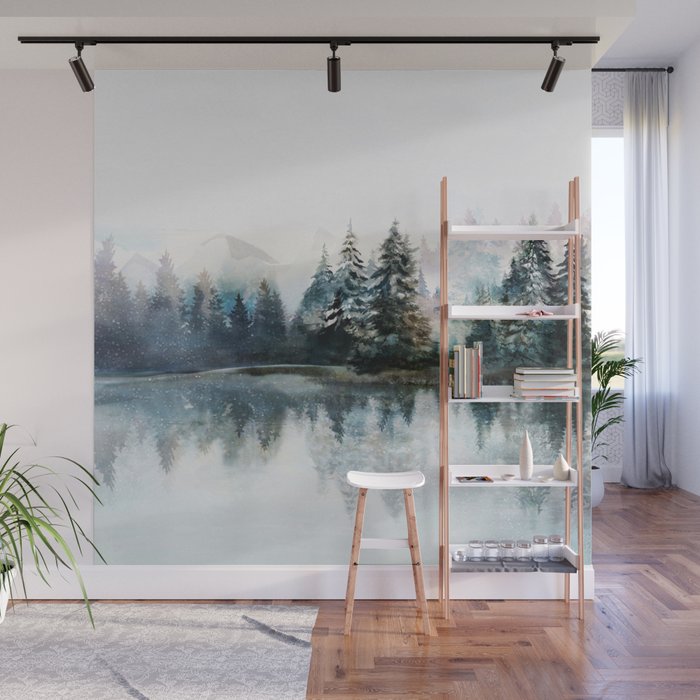 Winter Morning Wall Mural Gallery Image 1