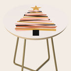 Ribbon Christmas Tree - neutrals Side Table Gallery Image 2