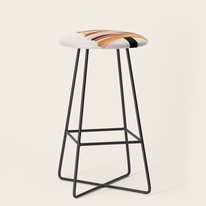 Ribbon Christmas Tree - neutrals Stool Gallery Image 1