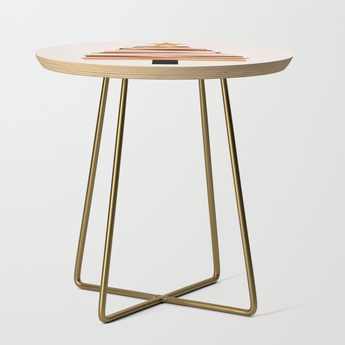 Ribbon Christmas Tree - neutrals Side Table Gallery Image 1