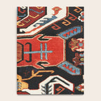 Antique Caucasian Rug With Abstract Animals Print Notebook Gallery Image 4