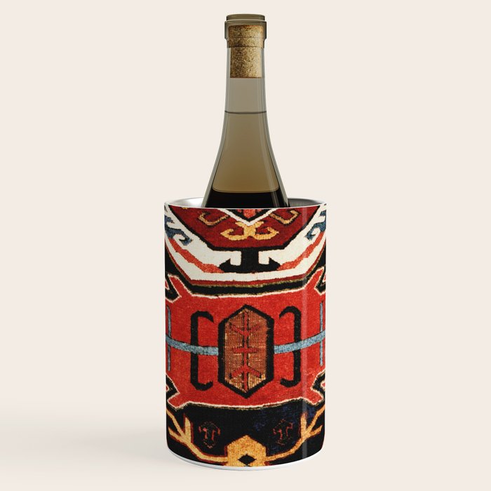 Antique Caucasian Rug With Abstract Animals Print Wine Chiller Gallery Image 1