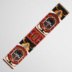 Antique Caucasian Rug With Abstract Animals Print Table Runner Gallery Image 3