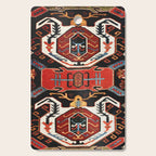 Antique Caucasian Rug With Abstract Animals Print Cutting Board Gallery Image 1