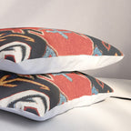 Antique Caucasian Rug With Abstract Animals Print Pillow Sham Gallery Image 3