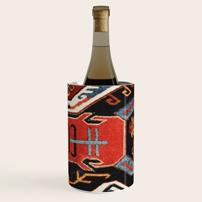 Antique Caucasian Rug With Abstract Animals Print Wine Chiller Gallery Image 3