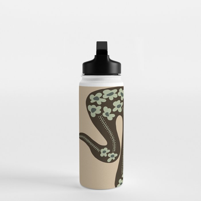 wild and free green anaconda  Water Bottle Gallery Image 3