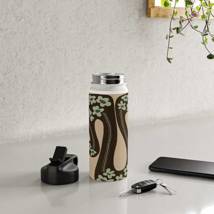 wild and free green anaconda  Water Bottle Gallery Image 4