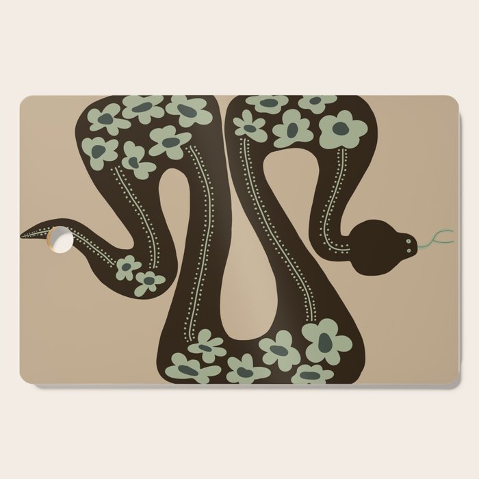wild and free green anaconda  Cutting Board Gallery Image 1