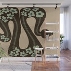 wild and free green anaconda  Wall Mural Gallery Image 1