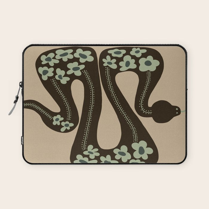 wild and free green anaconda  Laptop Sleeve Gallery Image 1