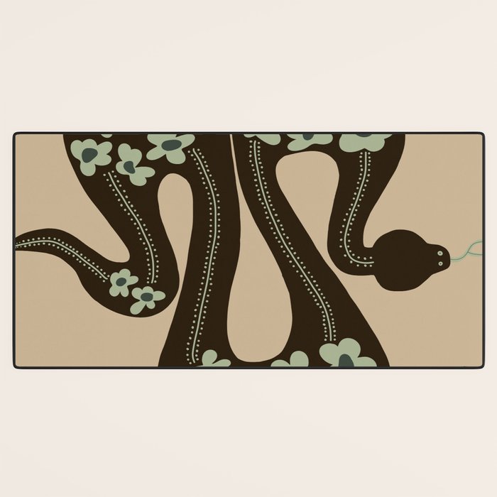 wild and free green anaconda  Desk Mat Gallery Image 3