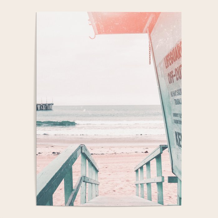 Lifeguard Tower California Beach Life Poster Gallery Image 4