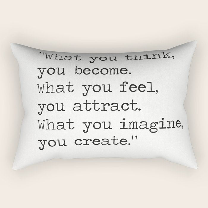 Buddha quote 5 Rectangular Pillow Gallery Image 2