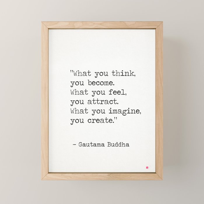 Buddha quote 5 Mini Art Print